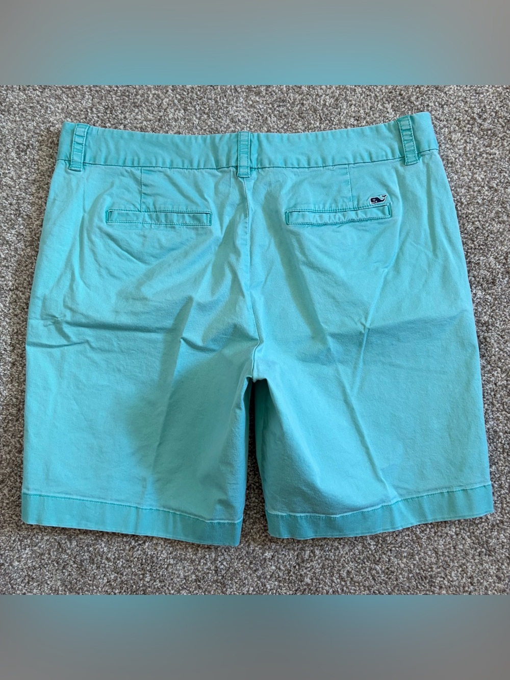 Vineyard Vines Women’s Chino Bermuda Shorts in Aqua Size 10 Stretch! 8” Inseam